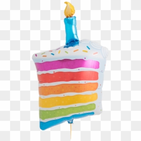 Rainbow Cake - Birthday Party, HD Png Download - birthday cake emoji png