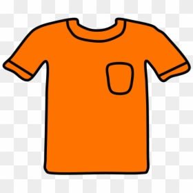 T-shirt, Pocket, Orange, HD Png Download - shirt pocket png