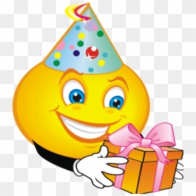 Smiley Emoticon Clip Art - Birthday Smiley Face, HD Png Download - banana emoji png