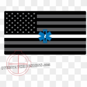 American Flag White Line - Us Flag Tea Stained, HD Png Download - thin white line png