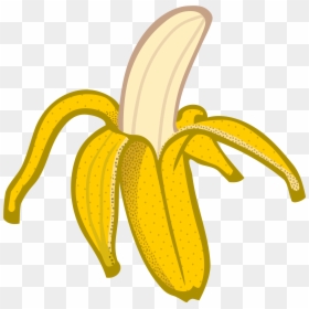 Banana Clipart Saging - Peeled Banana Clipart, HD Png Download - banana emoji png