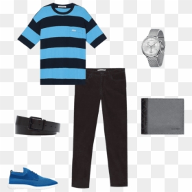 Calvin Klein Wide Stripe Pocket T Shirt, HD Png Download - shirt pocket png