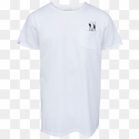Man T-shirt Pocket Twin Fin - Active Shirt, HD Png Download - shirt pocket png