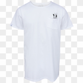 Man T-shirt Pocket Twin Fin - Active Shirt, HD Png Download - shirt pocket png