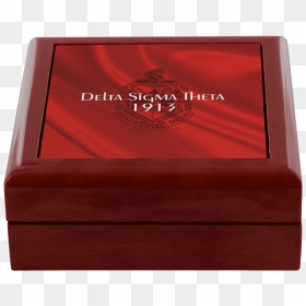 Delta Sigma Theta Jewelry Box - Box, HD Png Download - delta sigma theta logo png
