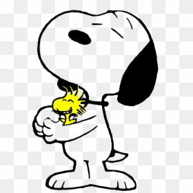 Snoopy Hugging His Friend By Bradsnoopy On - Hug, HD Png Download - hugging png
