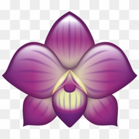 Cattleya, HD Png Download - purple emoji png