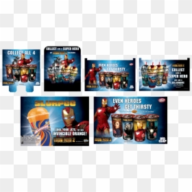 Case Cards, And Big Gulp And Slurpee Translites - Iron Man, HD Png Download - slurpee png