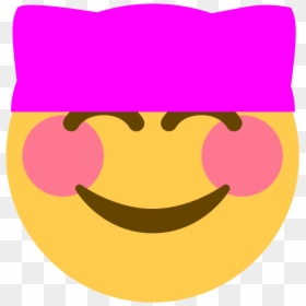 File - Pussyhat Emoji - Svg - Women's March Emoji, HD Png Download - purple emoji png