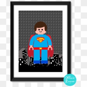 Cartoon, HD Png Download - lego superman png