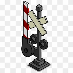 Club Penguin Wiki - Rail Crossing Logo Png, Transparent Png - railroad crossing sign png