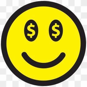 Smiley, Emoticon, Money, Dollars, Face, Icon, Good - Happy Side And Dark Side, HD Png Download - money face emoji png
