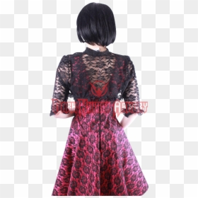 Gothic Rose Lace Ruffled Bolero Jacket - Lace, HD Png Download - gothic rose png