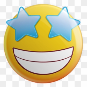 Emoji Blue Star Face, HD Png Download - money face emoji png