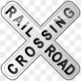 Railroad Crossing Sign Png, Transparent Png - railroad crossing sign png