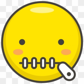 Transparent Zipper Png - Circle, Png Download - money face emoji png