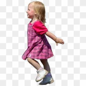 Child Girl Running Png, Transparent Png - child playing png