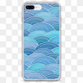Blue Waves Iphone Case - Mobile Phone Case, HD Png Download - blue waves png
