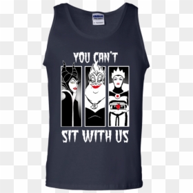 Disney T-shirts Maleficent Ursula Evil Queen - You Can T Sit With Us Mean Girls Tshirt, HD Png Download - evil queen png