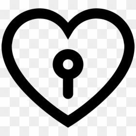 Key From Heart Icon - Iconos Blancos Png, Transparent Png - white heart icon png