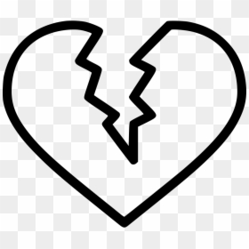 Break Up Valentine Valentines Day Broken Heart - Broken Heart Icon Png, Transparent Png - white heart icon png