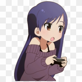 Gamer Girl Anime Uploaded By ビクトリア On We Heart It - Anime Girl Png Gif, Transparent Png - sexy anime png