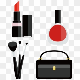 Cosmetic Vector Makeup Accessory - Cosmetics, HD Png Download - makeup vector png