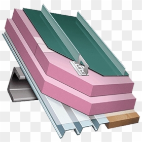 Standing Seam Metal Roof Over Rigid Insulation, HD Png Download - owens corning png