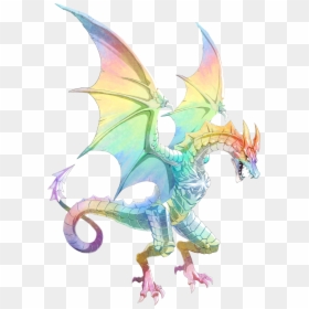 Rainbow Wyvern , Png Download - Transparent Rainbow Dragon Wings, Png Download - wyvern png