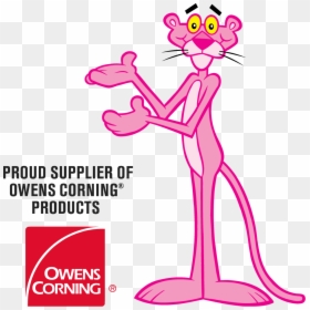 Presenting Rigid Insulation Board By Insulation Supply - Pantera Rosa, HD Png Download - owens corning png