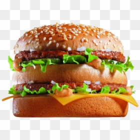 Big Mac Transparent - Hamburger Png, Png Download - mcdonalds hat png