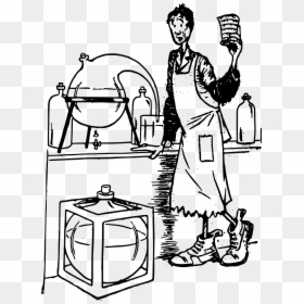 Scientist In Lab Clip Arts - Drawing, HD Png Download - black lab png