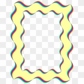 Wavy Frame Clip Arts - Wavy Frame, HD Png Download - yellow frame png
