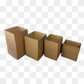 Row Of Cardboard Boxes - Wood, HD Png Download - shipping box png