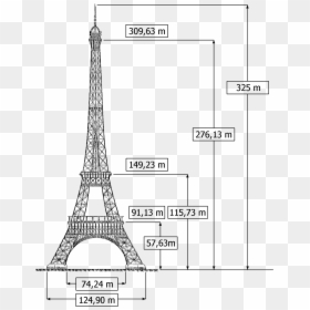 Tour Eiffel Geometrie, HD Png Download - eiffel tower drawing png