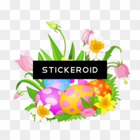 Cartoon Chick Easter Clipart , Png Download - Catholic Clip Art Easter, Transparent Png - easter flowers png
