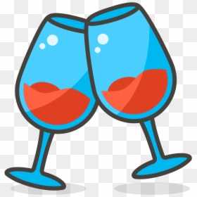 Wine Glass Clipart Clinking - Wine Glasses Clinking Free, HD Png Download - wine glass clip art png