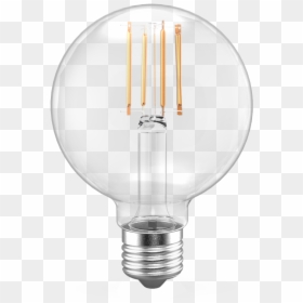 Ledone G25 Clear Lens Filament Bulb, - Incandescent Light Bulb, HD Png Download - edison bulb png