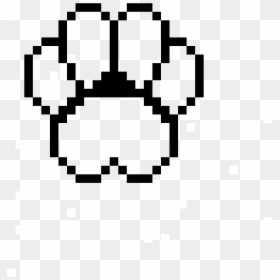 Paw Print Pixel Art, HD Png Download - white paw png