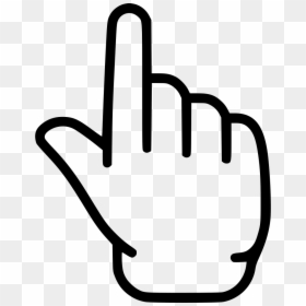 Forefinger Up Finger Touch Idea Hand - Click Hand Icon Png, Transparent Png - finger touch png