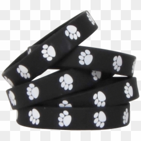 Paw Print Wristbands, HD Png Download - white paw png