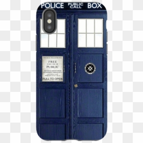 Iphone X-doctor Who Blue Tardis Phone Case Cover - Tardis Phone Case, HD Png Download - doctor who tardis png