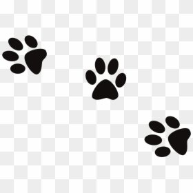 Dog Print Cat Footprint Banner Black And White Files - Dog Foot Print Png, Transparent Png - white paw png