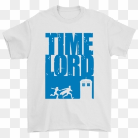 Time Lord Doctor Who Running To The Tardis Shirts - Active Shirt, HD Png Download - doctor who tardis png