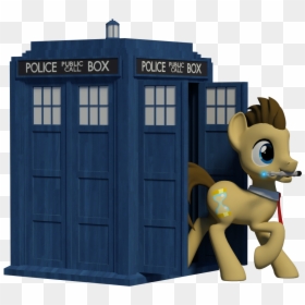 Picture Black And White D Artist Clawed - Doctor Whooves Tardis, HD Png Download - doctor who tardis png