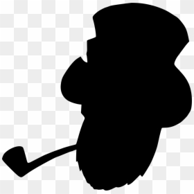Leprechaun Head Silhouette, HD Png Download - leprechaun beard png