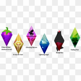 Transparent Sims 4 Plumbob Png - Sims Drawing, Png Download - sims 4 plumbob png