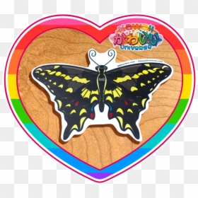 Kawaii Universe Cute Schaus Swallowtail Butterfly Sticker - Kawaii Ginger And Wasabi, HD Png Download - cute butterfly png