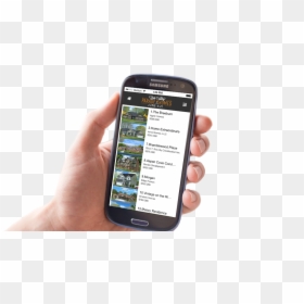 Hand Holding Paradesmart App - Iphone, HD Png Download - holding iphone png