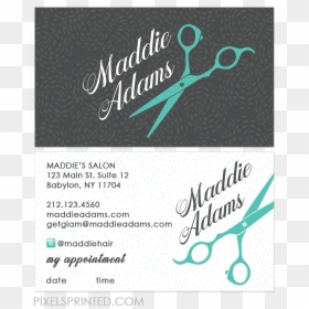 Hairstylist Business Cards Hair Stylist Ideas Salon - Business Card For Hair Salon, HD Png Download - business card template png